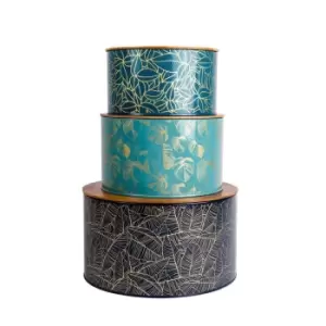 Image of Summerhouse Botanicals Set Of 3 Nesting Tins