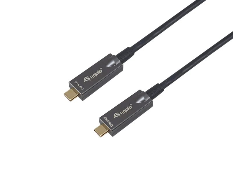Image of Equip USB-C to C Active Optical Cable. 10m. 4K/60Hz. Video+Data+PD