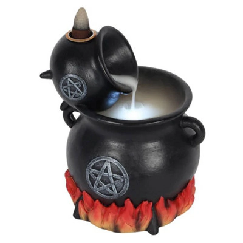 Image of Something Different Something Different Cauldron Backflow Incense Burner in Black One Size Unisex 5059699171206