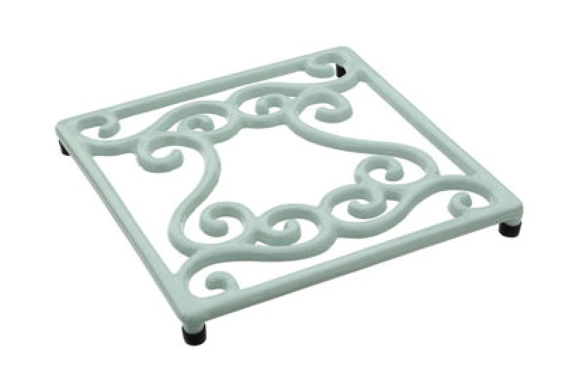 Image of Premier Housewares Traditional DesignCast Iron Trivet Blue