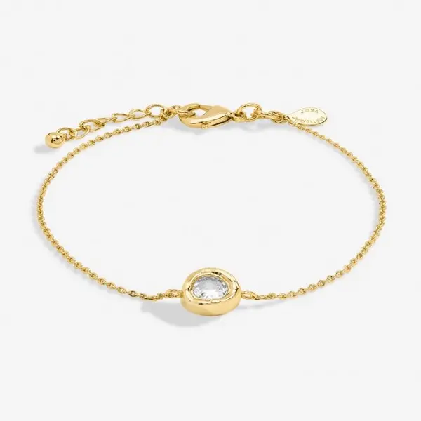 Image of Solaria Zirconia Gold Plated 18cm + 3cm Bracelet 7164
