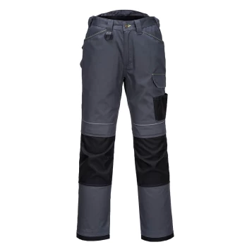 Image of PW3 Mens Urban Work Trousers Grey / Black 36" 31"