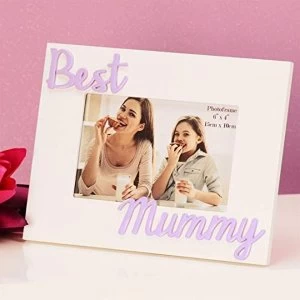 Image of 6" x 4" - Photo Frame 3D Letters - Best Mummy