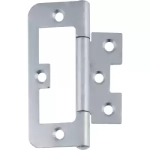 Image of Eclipse Flush Hinge Bright Zinc 75mm (20 Pack) in Silver Steel