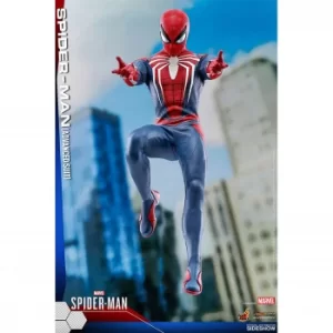 Image of Hot Toys Marvel's Spider-Man Videogame Masterpiece Action Figure 1/6 Spider-Man Advanced Suit 30cm