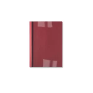 Image of Leathergrain Thermal Binding Covers, 6MM, 50 Sheet Capacity, A4, Red (Pack of 100)
