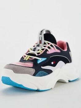 Image of Tommy Jeans Chunky Fashion Trainer - Navy