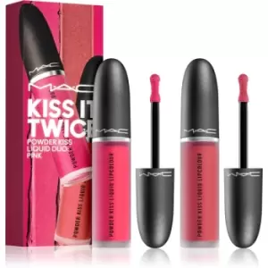 Image of MAC Cosmetics Kiss It Twice Gift Set Pink (for Lips) Shade