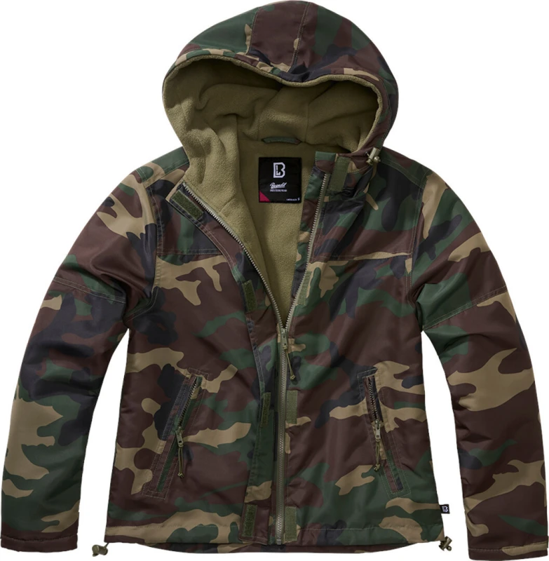 Image of Brandit Womens full-zip hooded waterproof jacket Brandit Vert Female 4XL