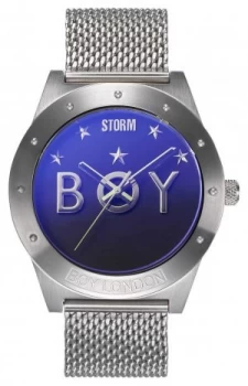 Image of STORM Boy Star Lazer Blue Limited Edition Steel Mesh Watch