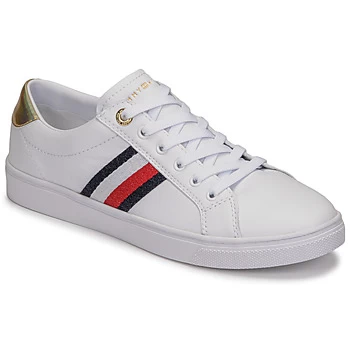 Image of Tommy Hilfiger TH CORPORATE CUPSOLE SNEAKER womens Shoes Trainers in White,3.5,4,5,6,6.5