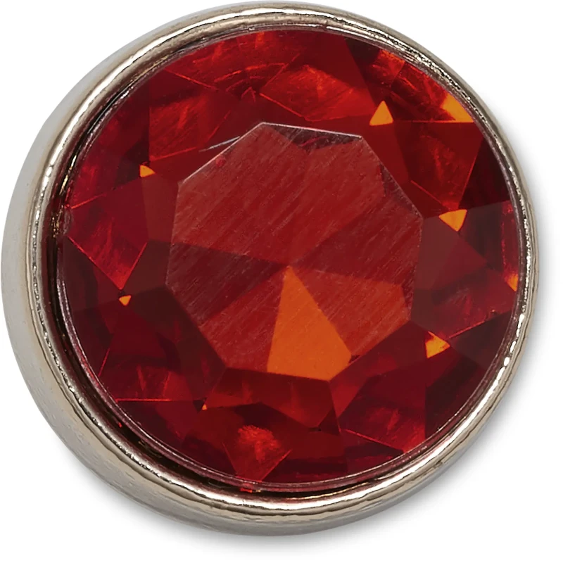 Image of Crocs Jibbitz Crocs Dark Pink Circle Gem Noir Unisex TU