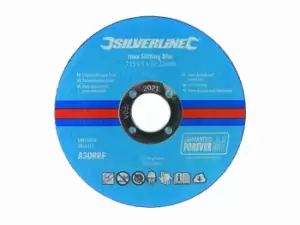 Image of Silverline 972926 115 x 1 22.23mm Inox Slitting Discs 10pk