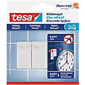 Image of tesa Adhesive Nail Powerstrips White Pack of 2