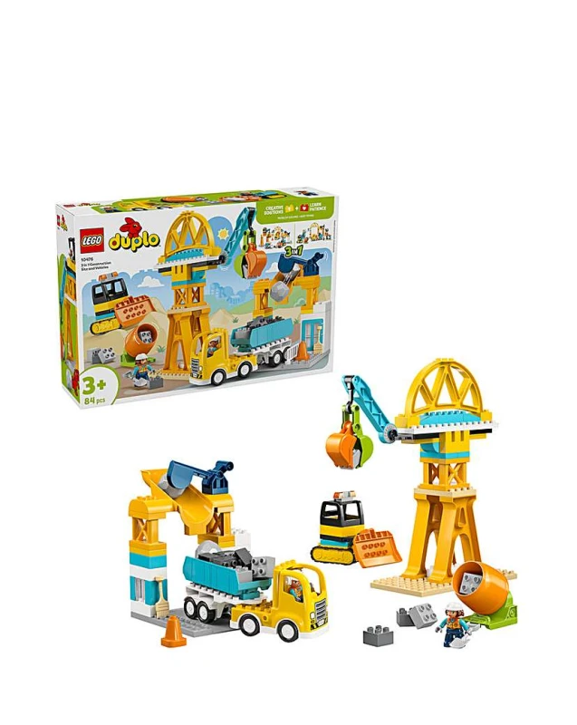 Image of LEGO DUPLO 3 in 1 Construction Site and Vehicles Toy 10476