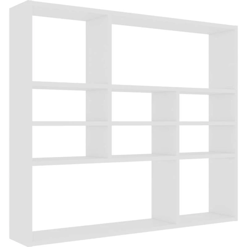 Image of VIDAXL Wall Shelf White 90x16x78cm Engineered Wood Vidaxl 8720286017333