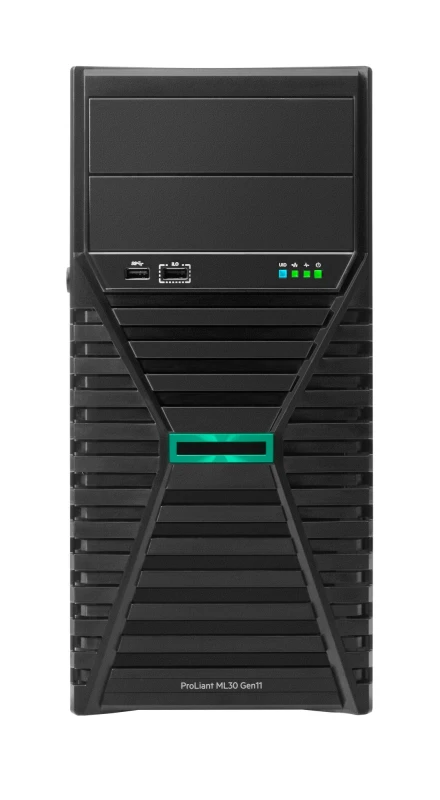 Image of HPE ProLiant ML30 Gen11 Intel Xeon E-2434 Quad-Core 3.40GHz 12MB 32GB 1 x 32GB DDR5 4800B-E UDIMM 2 x 960GB SSD Hot Plug P77232-425