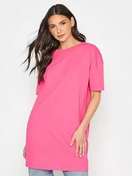 Image of Long Tall Sally Bright Pink Oversized Tunic, Pink, Size 14, Women