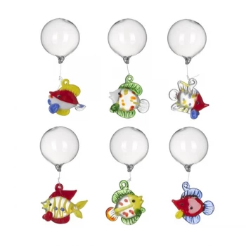 Image of Glass Fish Floating Decoration By Heaven Sends (One Random Supplied)