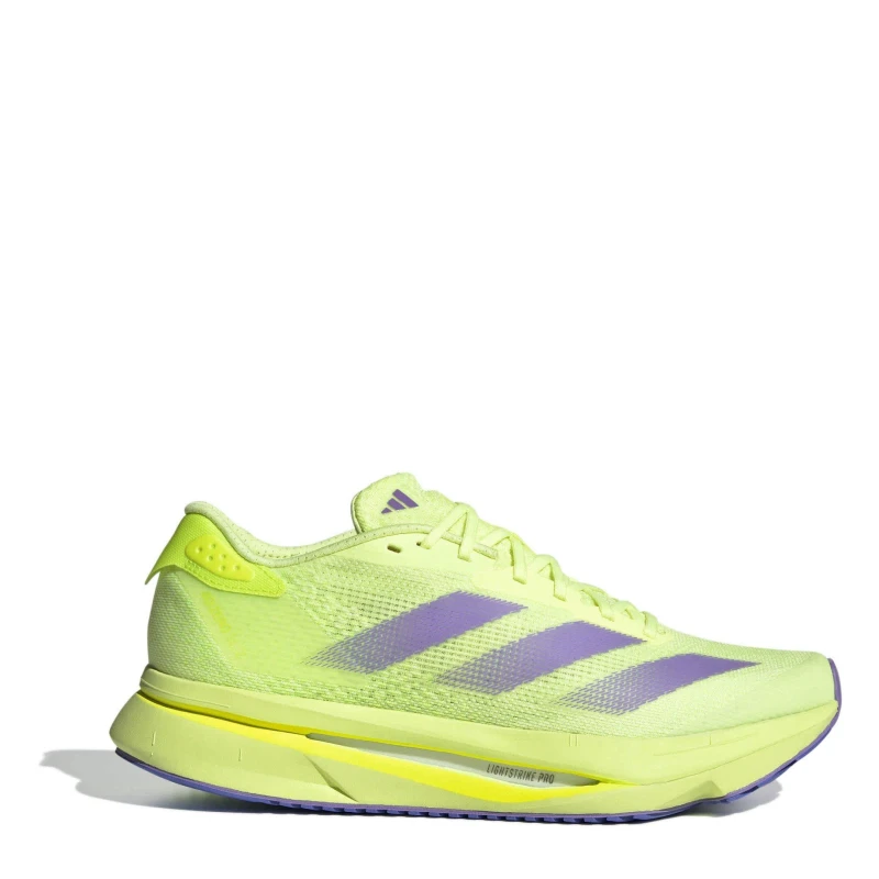 Image of adidas Adizero SL2 Running Shoes Womens Yellow/Vlet/Lmn female 7 (40.7)
