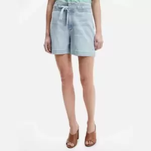 Image of Tommy Hilfiger Womens Denim Flare Short Rox Belt - Rox - XS