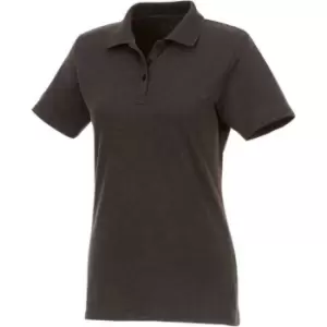 Image of Elevate Womens/Ladies Helios Short Sleeve Polo Shirt (S) (Heather Charcoal)
