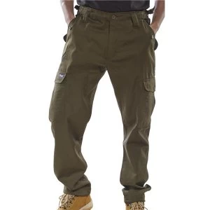 Image of Click Workwear Combat Trousers Polycotton Olive Green 32 Ref PCCTO32