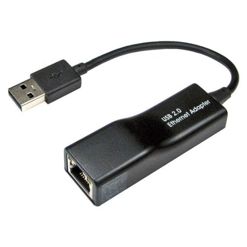 Image of Cablenet Cablenet USB 2.0 - Ethernet 10/100 Black Adaptor 40-1032