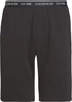 Image of Calvin Klein Lightweight Sleep Shorts In Black - Size L