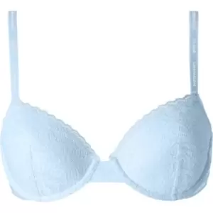 Image of Calvin Klein Light Lined Balcony Bra - Blue