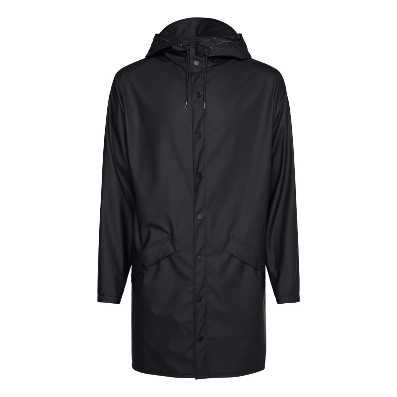 Image of Rains Long Jacket - Black L