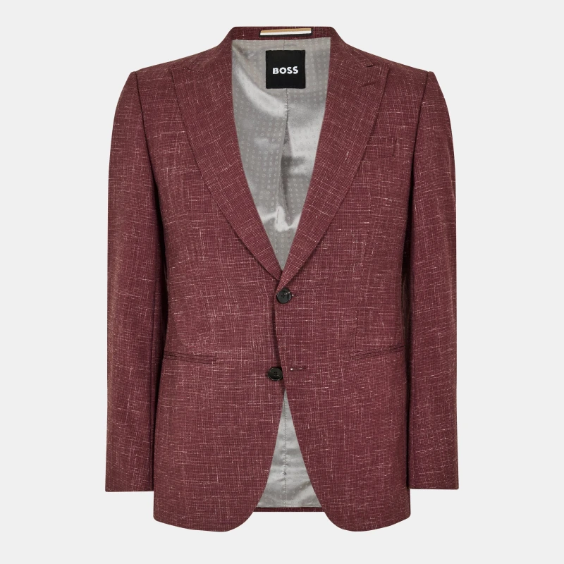 Image of Boss Mens H-Huge 2pcs Peak 222 Suit Dark Red male 36 (46)