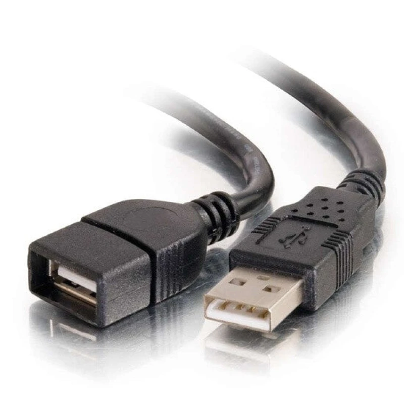 Image of C2g C2G 6.6ft (2m) USB 2.0 A Male to A Female Extension Cable - Black CG52107