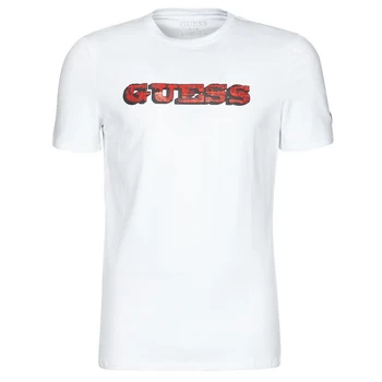 Image of Guess GUESS PROMO CN SS TEE mens T shirt in White - Sizes XXL,S,M,L,XL,XS