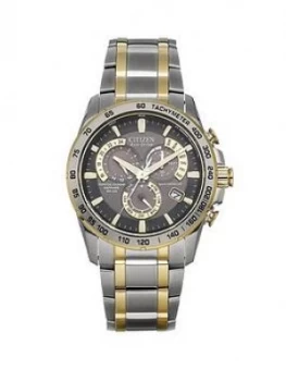 Image of Citizen Eco-Drive Perpetual Chrono A.T. Radio-Controlled Bracelet Mens Watch, Men