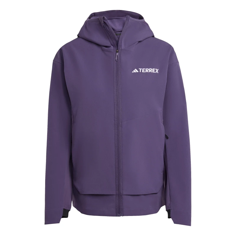 Image of adidas Womens Terrex Multi Hiking Softshell Jacket Plum female 8 (XS)
