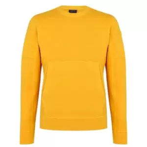 Image of Paul And Shark Faded Crew Sweatshirt - Orange