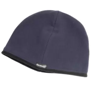 Image of Result Unisex Winter Essentials Reversible Microfleece Bob Hat (L) (Navy/ Black)
