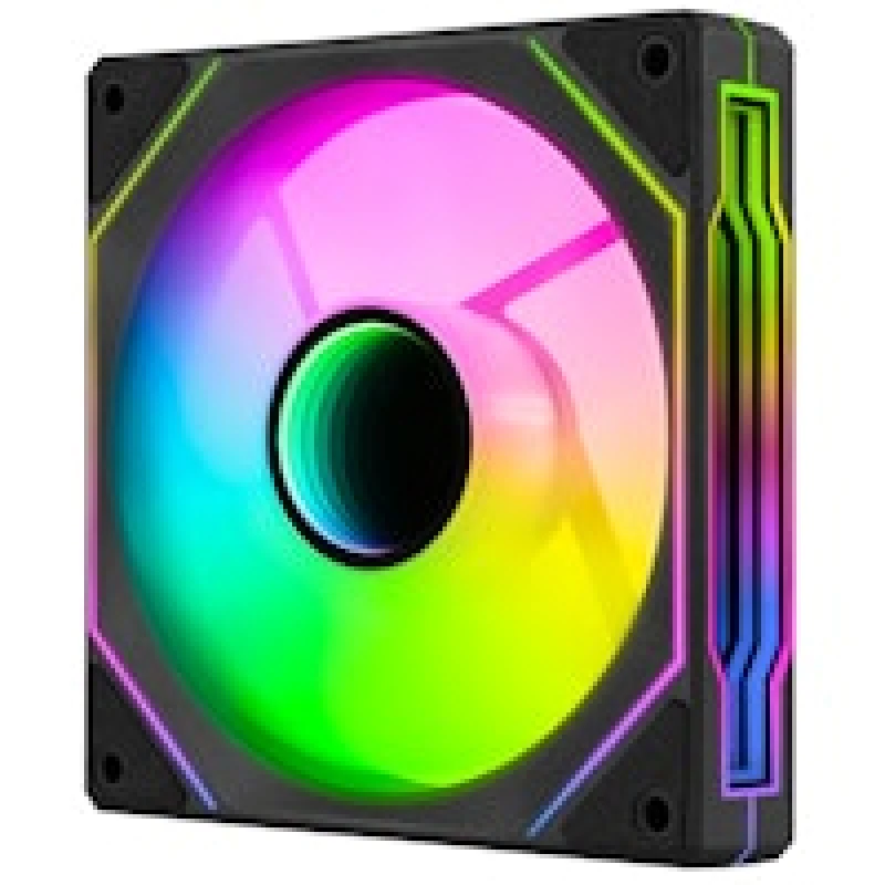 Image of Aerocool Phantom M-3R Reverse Flow ARGB Black LED Fan - 120mm
