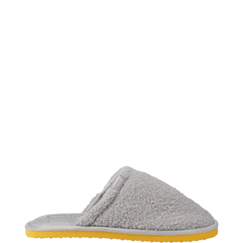 Image of Jack and Jones Harry Fluff Slipper Mules Slippers 7 (41) Grey 01522202270