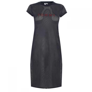 Image of Tommy Bodywear Mesh Cover Up - 416 NAVY BLAZER