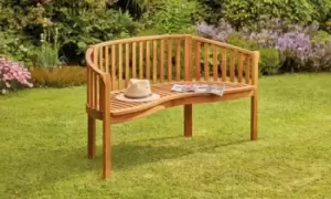 Image of Wooden Garden Bench, Seren Garden Bench