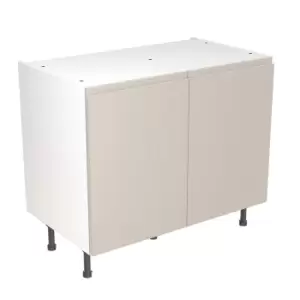 Image of KitchenKIT J-Pull Handleless 100cm Base Unit - Matt Light Grey