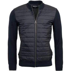 Image of Barbour Mens Carn Baffle Zip Thru Navy XXL