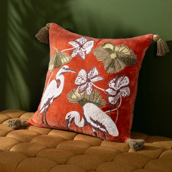 Image of Kushiro Cushion Coral / 50 x 50cm / Polyester Filled