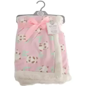 Image of Baby Panda Wrap (75 x 100cm) (Pink) - Pink - Snuggle Baby