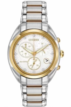 Image of Ladies Citizen Chronograph Diamond Watch FB1394-52A