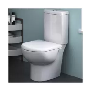 Image of Nuie - Provost Close Coupled Toilet Push Button Cistern 620mm Projection - Excluding Seat
