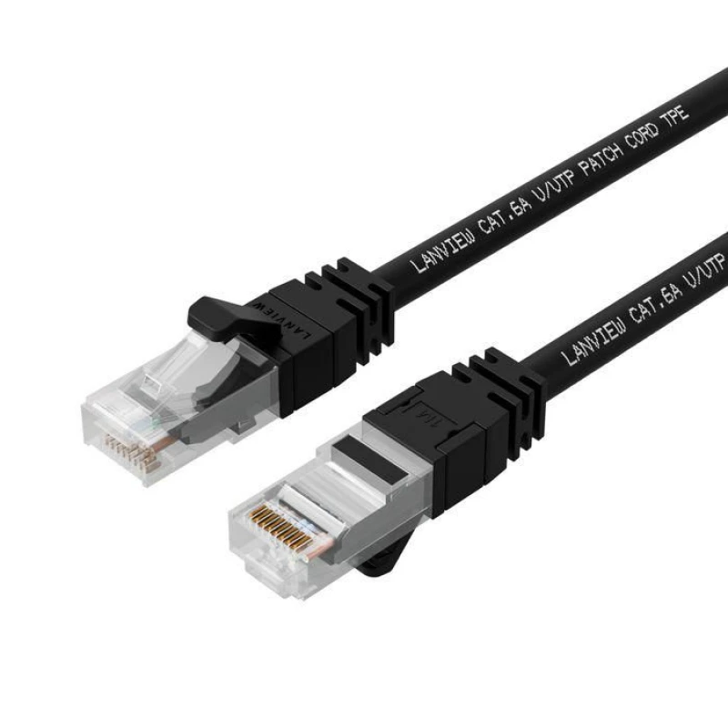 Image of Lanview LV-SFTP6A01B networking cable Black 1m S/FTP (S-STP)