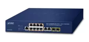 Image of PLANET IPv4/IPv6, 8-Port Managed L2/L4 Gigabit Ethernet...